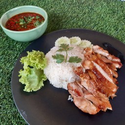 ข้าวมันไก่ย่าง