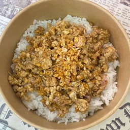 ข้าวไก่สับทอดกระเทียม