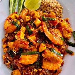ผัดไทยกุ้งสด