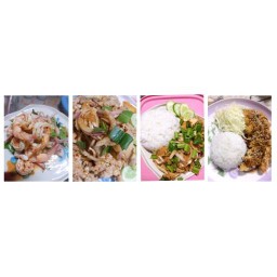 กะเพรา+ข้าวไข่ข้น+พริกแกง+ยำไก่แซ่บ+ยำหมูสามชั้น ซอยกำนันวิจิตร แยก 10 / 20