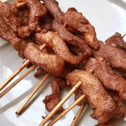 หมูทอดเสียบไม้