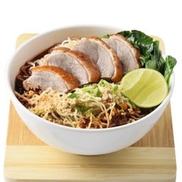 บะหมี่ต้มยำเป็ดย่างหม่าล่า