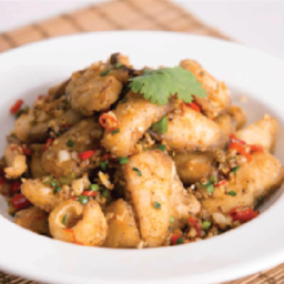 เนื้อปลาผัดพริกสด