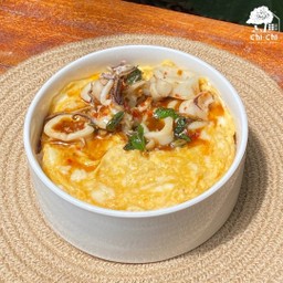 ไข่ข้นกระเพราปลาหมึก