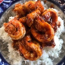 พริกเผาหมูกรอบ+กุ้ง