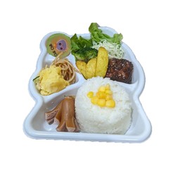 No.49 ข้าวหน้า แฮมเบอร์เกอร์เด็ก