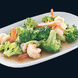 บล็อคโคลี่ผัดกุ้ง