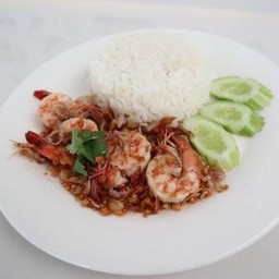 ข้าวกุ้งกระเทียม