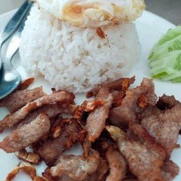 หมูทอดกระเทียม