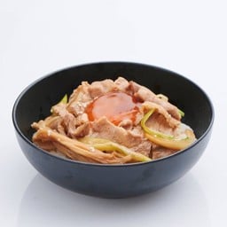 D4. Pork Sukiyaki Don With Pickled Egg - ข้าวสุกี้หมูไข่ดอง