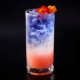 Busaba Chomsuan  ( Lychee and Butterfly pea Soda )
