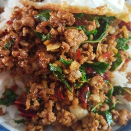 กระเพราหมูสับ