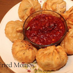 Veg momos fried 6pic