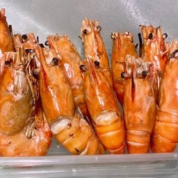 กุ้งเผา ข้าวผัด
