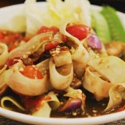 ตำหลวงพระบางหอยเเคลงกุ้งสดปลาร้า