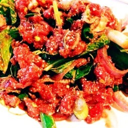 ก้อยมะนาวหมู(เนื้อ)