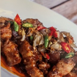 หมูผัดแฮเก๋