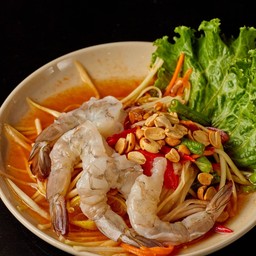 ส้มตำกุ้งสด