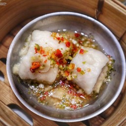 ปลากะพงนึ่งมะนาว (ติ่มซำ)