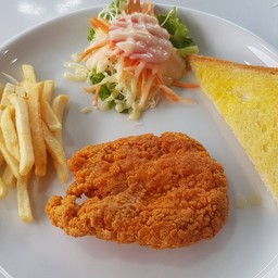 สเต็กไก่กรอบสไปร์ซี่