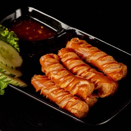 ไส้กรอกไก่หนังกรอบ