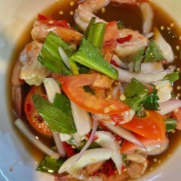 ยำกุ้งลวก