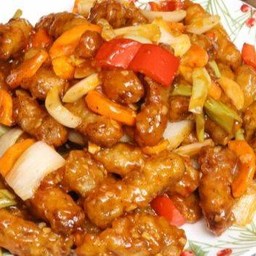 หมูทอดซอสพริก