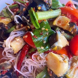 ตำซั่วหอยโข่งปลาร้า