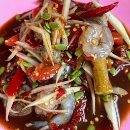 ตำกุ้งสด