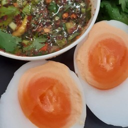 ไข่ต้ม  น้ำจิ้มแจ่ว แซ่บ