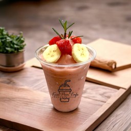 สตรอว์เบอร์รี่ กล้วย สมูทตี้