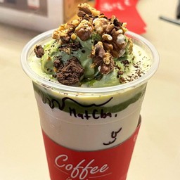 Pnut butter matcha layer