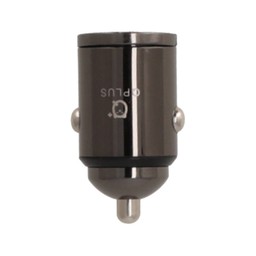 QPLUS Car Charger 1 USB-A  1 USB-C (PD20W)  QP-CC01 Alloy Shell Gray Silver Black