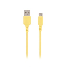 QPLUS USB-A to USB-C Cable 2.4A Candy 1M. Yellow
