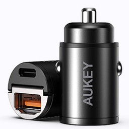 AUKEY Car Charger USB-C (30W) Black (CC-A3 BK)