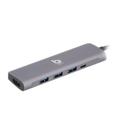 Blue Box USB Type-C Hub 5-in-1 Multifunction Converter - Silver Grey