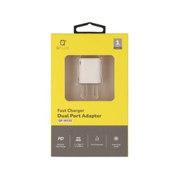 QPLUS Wall USB Charger 1 USB-A (QC3.0A)  1 USB-C (PD20W) QP-WC01 White