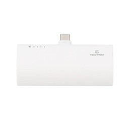 TECHPRO Power Bank 5000 mAh 1x Type C 20W output P5-C White