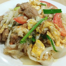 วุ้นเส้นผัดไข่
