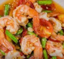 ตำไทยใส่กุ้งสุก