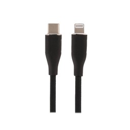 Blue Box USB-C to Lightning Cable 3A 27W Liquid Silicone Fast Charge 1M. BB-C04R - Black