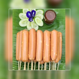 ไส่กรอกชีสหมู ไม้ละ