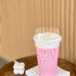 Pink milk Iced