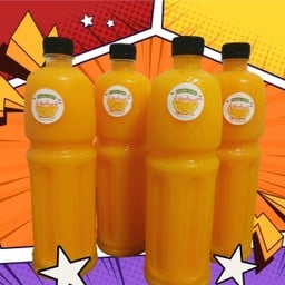 น้ำส้มคั้นแท้ 100% (4 ขวดใหญ่)