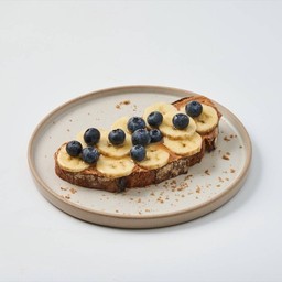 Blueberry banana sourdough toaat