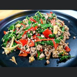 ข้าวกะเพราโบราณ เนื้อ