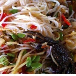 ตำซั่วขนมจีนเส้นสดปลาร้านัวๆแซ่บซี๊ด