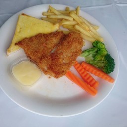 [อร่อยซ่ากับโค้ก] สเต็กปลา +  โค้ก ไม่มีน้ำตาล (ขวด) 