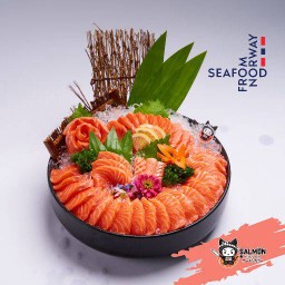 ซาชิมิ แซลมอน นอร์เวย์ แท้ 500g