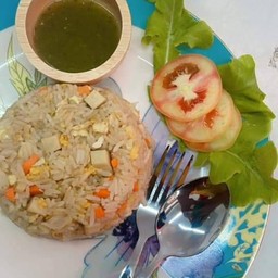 ข้าวผัดน้ำจิ้ม Vegetarian fried rice